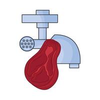 illustration of meat grinder vector