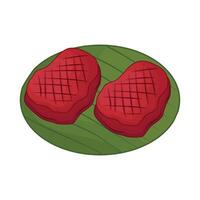 illustration of meat vector