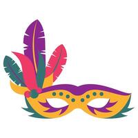 Mardi Gras Mask Illustration vector
