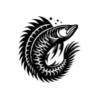 Arowana logo icon. Arowana fish logo illustration design vector