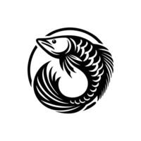 Arowana logo icon. Arowana fish logo illustration design vector