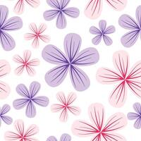 Abstract flower background design floral border frame vector