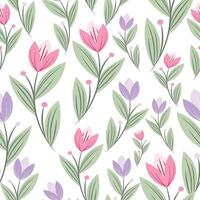 Abstract flower background design floral border frame vector