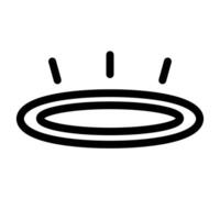Pop angel ring icon. Halo icon. vector