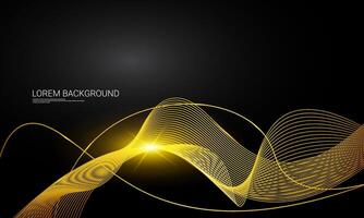 golden wave abstract background design, suitable for backgrounds, wallpapers, posters, and others vector
