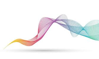 wavy line background with rainbow colors, suitable for backgrounds, presentations, wallpapers, covers, and others vector