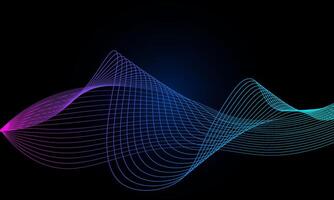 Abstract wave line background, with beautiful light effect vector