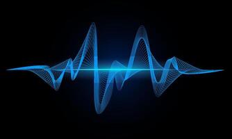 Abstract wave line background, with beautiful light effect vector