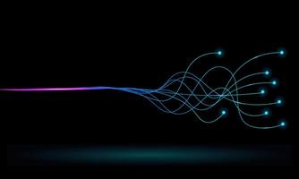 Abstract wave line background, with beautiful light effect vector