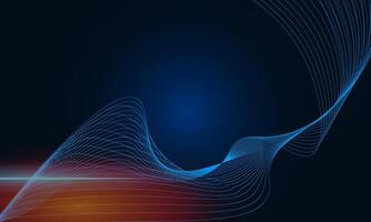 Abstract wave line background, with beautiful light effect vector