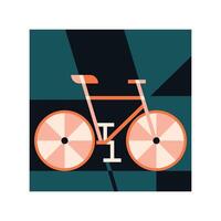 ILLUSTRATION 142 ABSTRACT BICYCLE ILLUSTRATION vector