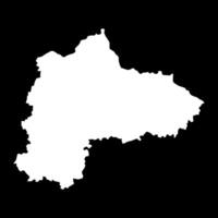 Panevezys county map, administrative division of Lithuania. illustration. vector