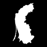 Klaipeda county map, administrative division of Lithuania. illustration. vector