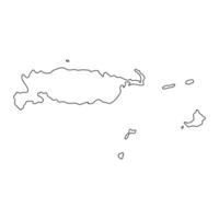 Manus Province map, administrative division of Papua New Guinea. illustration. vector