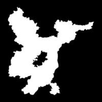 Vilnius county map, administrative division of Lithuania. illustration. vector