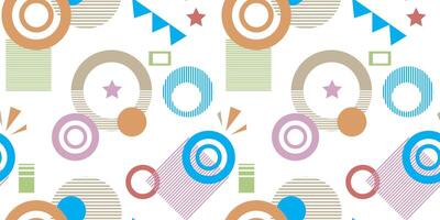 Cute pastel pattern. Seamless texture with rings. Abstract background vector