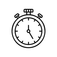 Stopwatch icon for time and countdown vector