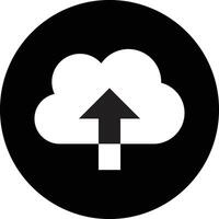Upload cloud button icon in trendy style isolated on white background . Upload icon vector