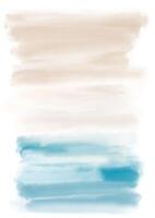 hand painted beach themed watercolour abstract background vector