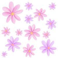 hand painted watercolour flower pattern background vector