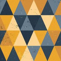 grunge style retro geometric background design vector