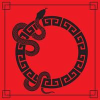 The year of snake for holiday concept image. vector