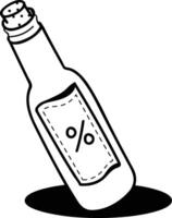 Bottle drink icon symbol image. Illustration of the drink water bottle glass design image vector