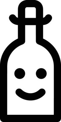 Bottle drink icon symbol image. Illustration of the drink water bottle glass design image