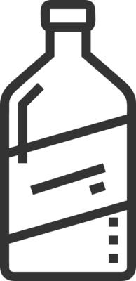 Bottle drink icon symbol image. Illustration of the drink water bottle glass design image