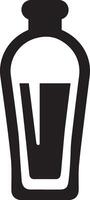 Bottle drink icon symbol image. Illustration of the drink water bottle glass design image vector