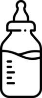 Bottle drink icon symbol image. Illustration of the drink water bottle glass design image vector