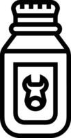 Bottle drink icon symbol image. Illustration of the drink water bottle glass design image vector