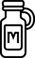 Bottle drink icon symbol image. Illustration of the drink water bottle glass design image vector