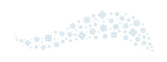 Snowflakes, Snow , Snowstorm. Snow, design elements. Snowstorm illustration. Falling and flowing snowflakes. Winter Background. vector