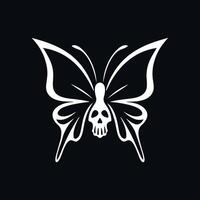 a logo design of a poisonous butterfly of pollution, minimalistic and simplistic, EPS format vector