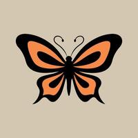 a logo design of a poisonous butterfly of pollution, minimalistic and simplistic, EPS format vector