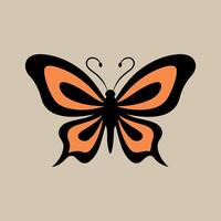 a logo design of a poisonous butterfly of pollution, minimalistic and simplistic, EPS format vector