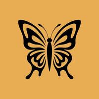 a logo design of a poisonous butterfly of pollution, minimalistic and simplistic, EPS format vector