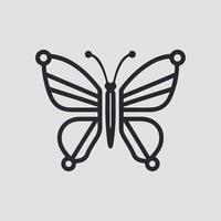 a logo design of a poisonous butterfly of pollution, minimalistic and simplistic, EPS format vector