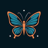 a logo design of a poisonous butterfly of pollution, minimalistic and simplistic, EPS format vector