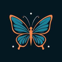 a logo design of a poisonous butterfly of pollution, minimalistic and simplistic, EPS format vector