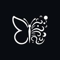 a logo design of a poisonous butterfly of pollution, minimalistic and simplistic, EPS format vector