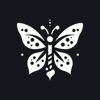 a logo design of a poisonous butterfly of pollution, minimalistic and simplistic, EPS format vector