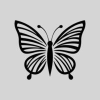 un logo diseño de un venenoso mariposa de contaminación, minimalista y simplista, eps formato vector