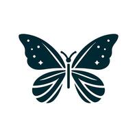 a logo design of a poisonous butterfly of pollution, minimalistic and simplistic, EPS format vector