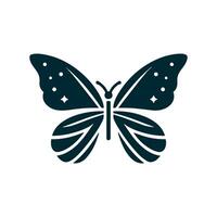 a logo design of a poisonous butterfly of pollution, minimalistic and simplistic, EPS format vector