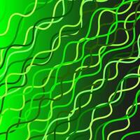 Abstract green background with a pattern of wavy lines and stripes vector