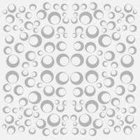 Abstract pattern in the form of gray rings and circles on a white background vector