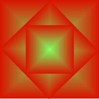 Abstract geometric background in the form of a pattern of orange squares vector