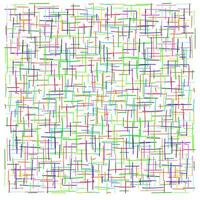 Doodle style texture in the form of an abstract pattern of multi-colored lines and stripes on a white background vector